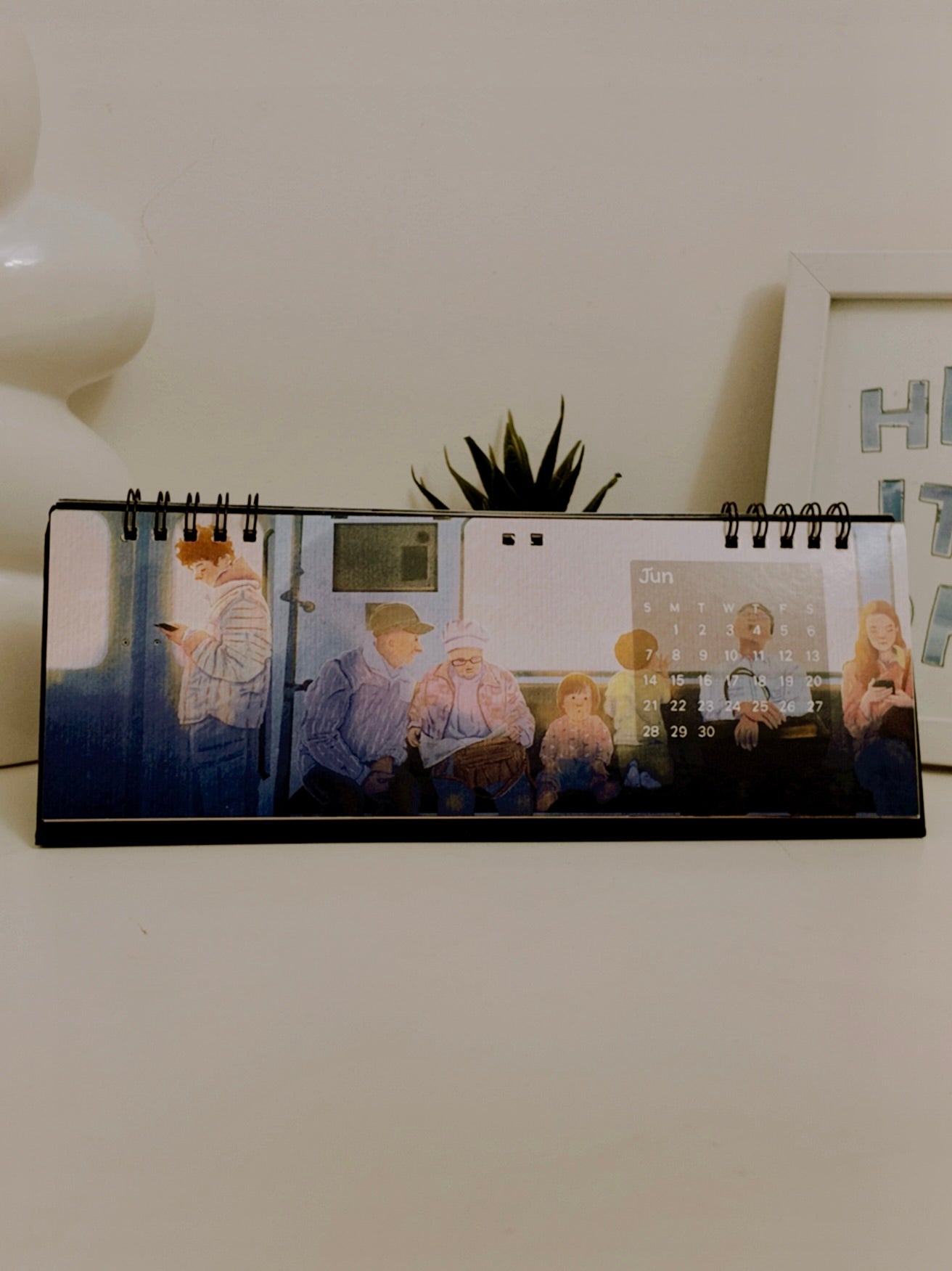 2026 Cozy Illustrated Desk Calendar