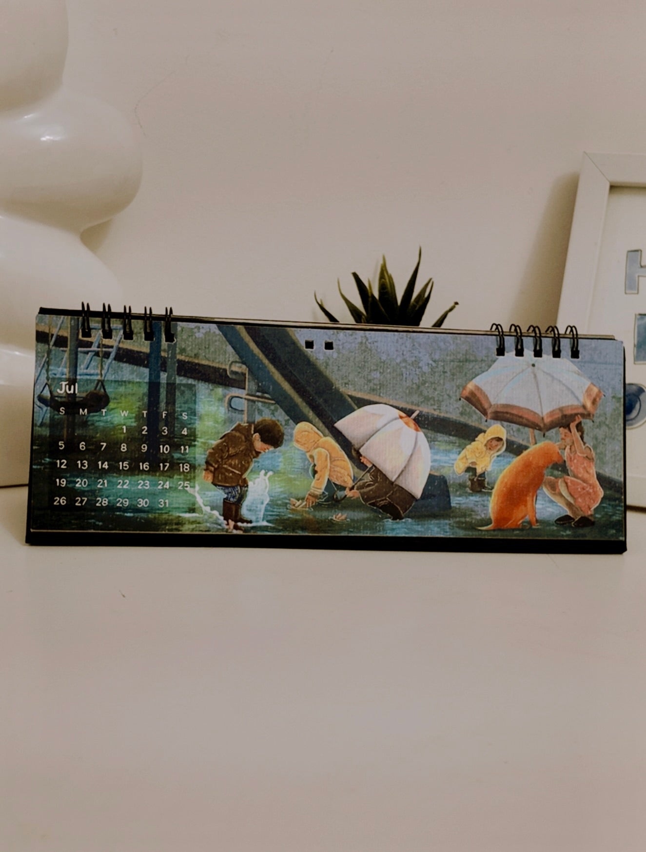 2026 Cozy Illustrated Desk Calendar