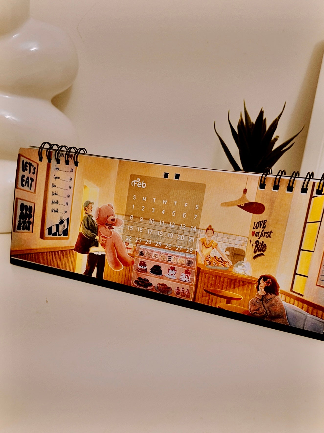 2026 Cozy Illustrated Desk Calendar