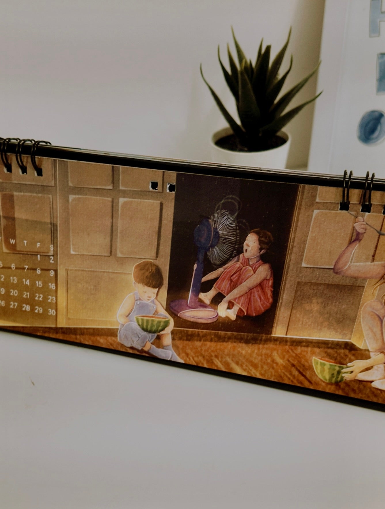 2026 Cozy Illustrated Desk Calendar