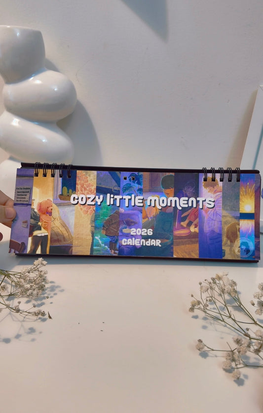 2026 Cozy Illustrated Desk Calendar